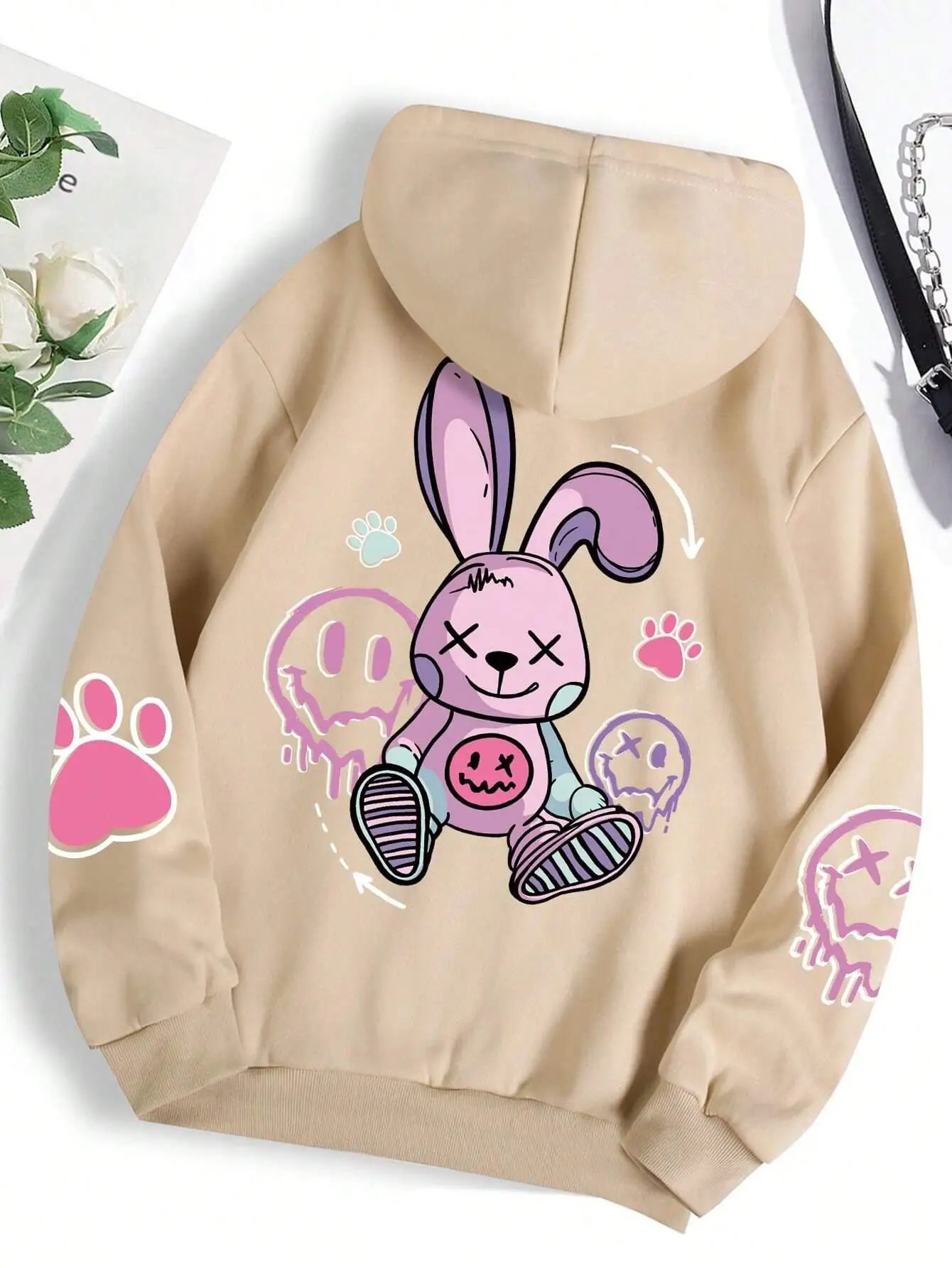 Hip Hop Street Casual Printed Female Hoodies Fashion Hoodie - Image 4