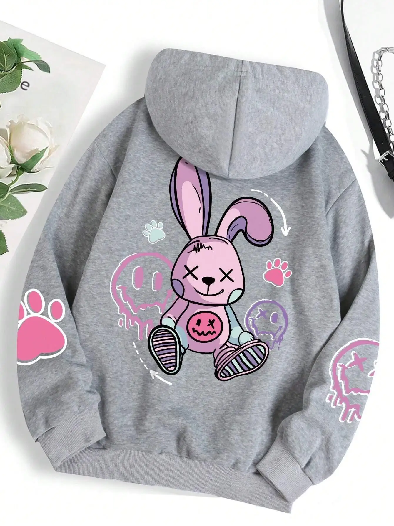 Hip Hop Street Casual Printed Female Hoodies Fashion Hoodie - Image 3